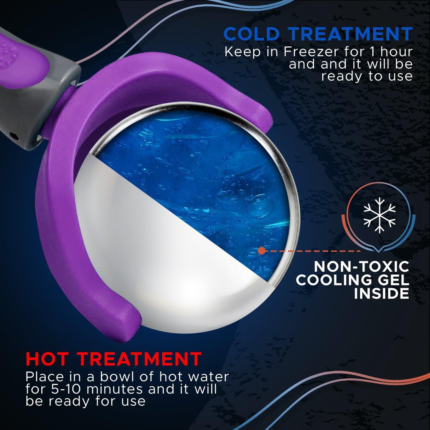 Cold Massage Roller Ball | Cold Therapy | Ice Roller Ball with Handle | cryo Stick | Relieve Muscle Pain (Green)