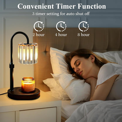 Lukasa Candle Warmer Lamp, with Timer Dimmer Adjustable Height, Home Decor, Room Decor, Wax Melt Warmer for Candles, Gifts for Mom, Gifts for Mother's Day, Birthday Gifts for Women