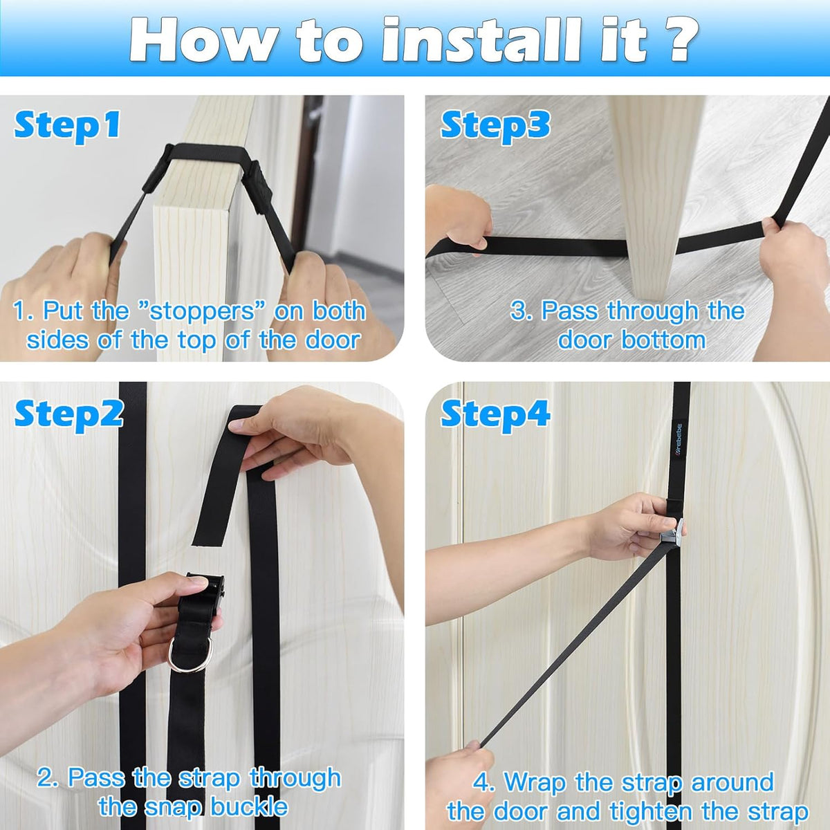 Brebebe Door Anchor Strap for Resistance Bands…