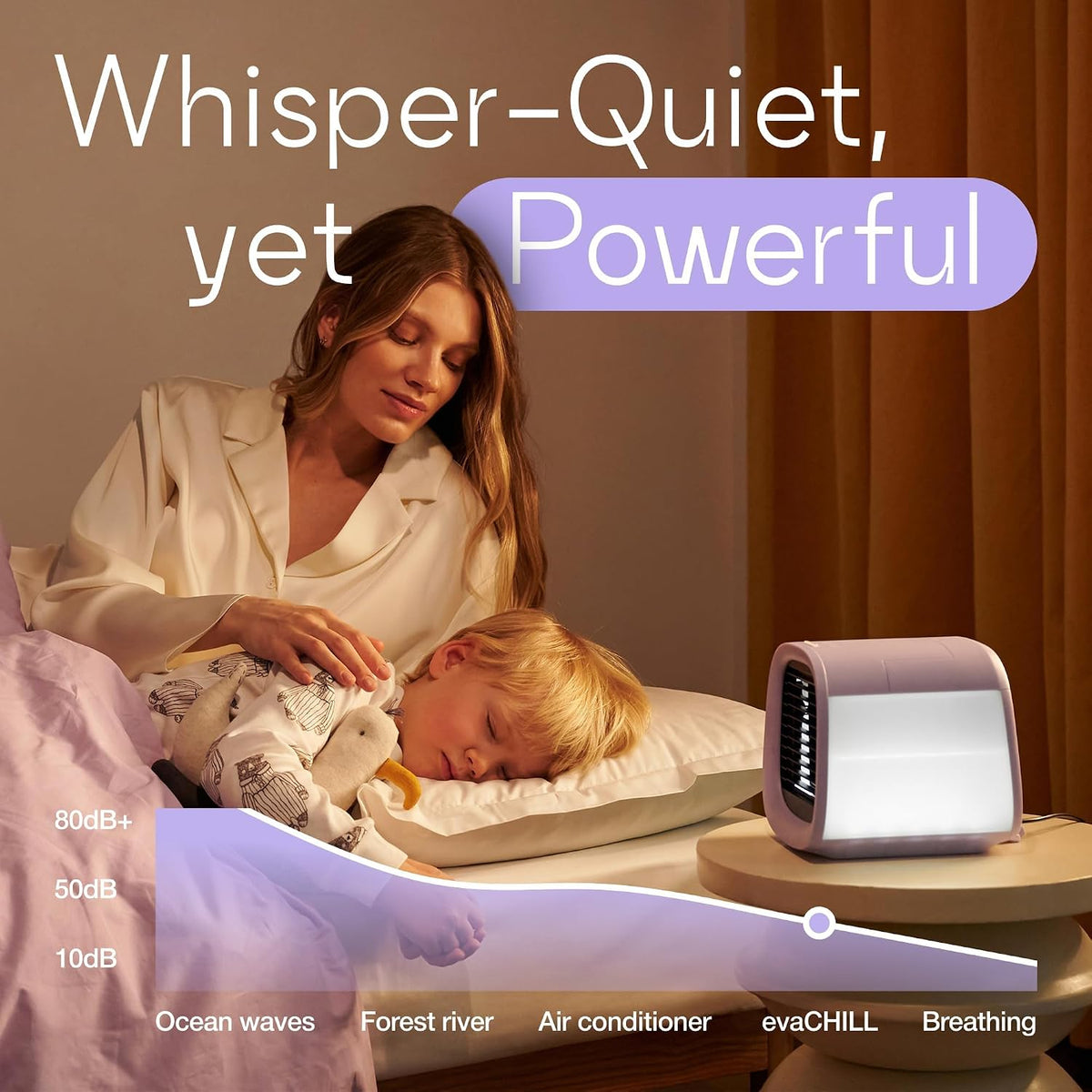 Evapolar Evachill Portable AC Unit, Lavanda