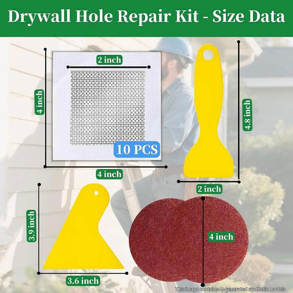 Drywall Repairs Patch Kit, Wall Patch Repair Kit, Drywall Hole Repair Patch | 14 Pack Drywall Repair Kit, 2" Drywall Patch Wall Repair Patch Small Hole Patch Repair for Drywall Dry Wall Hole Repair Patch