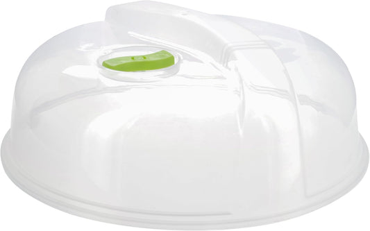 Microwave Cover for Food, Microwave Splatter Proof Plate Guard, Microwave Lid Food Cover for Microwave Oven with Steam Vents, Clear Dishwasher Safe BPA Free Plastic, 10 Inch, 2 PK – By RamPro