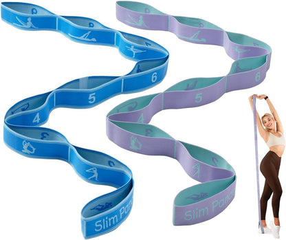 Stretch Strap, Multi-Loop for Physical Therapy,Elastic Yoga Stretching Strap for Dance,Yoga, Pilates & Gymnastics Exercise, Ballet Stretching Band for Flexibility, Leg Stretching