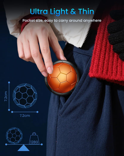 AJVV Hand Warmers Rechargeable 2 Pack丨Electric Hand Warmer, Up to 24hrs & 3s Fast Heating, Magnetic Portable Handwarmers, for Men, Kids, Raynauds, Hunting, Ski