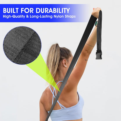 Physical Therapy Strap, Extremity Mobilization Belt, Manual Traction Strap, Adjustable Stretch Straps for Stretching Yoga Leg Shoulder Exercise