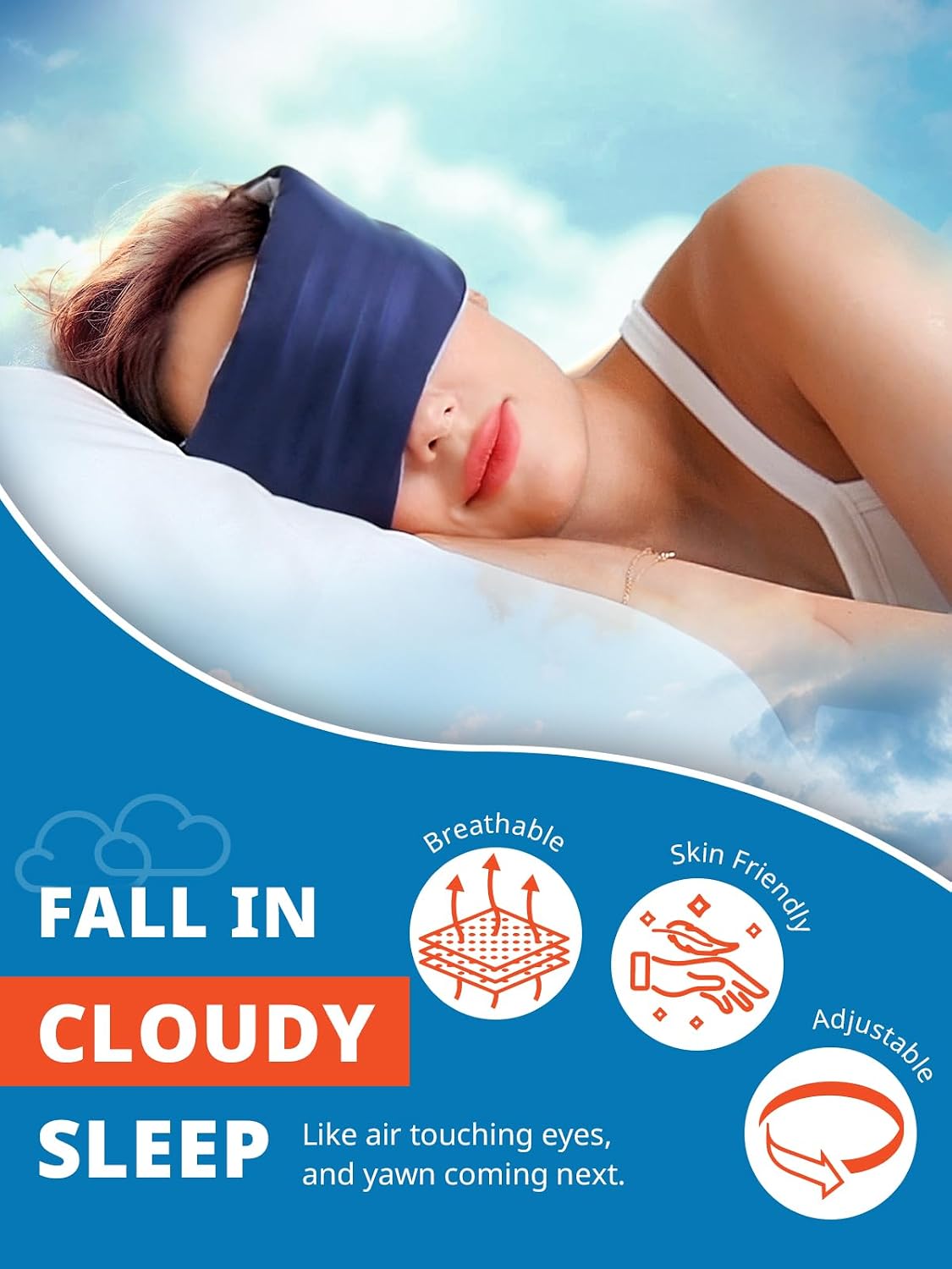 SARISUN Sleep Mask Dual-Side Blackout Eye Masks for Sleeping Men&Women