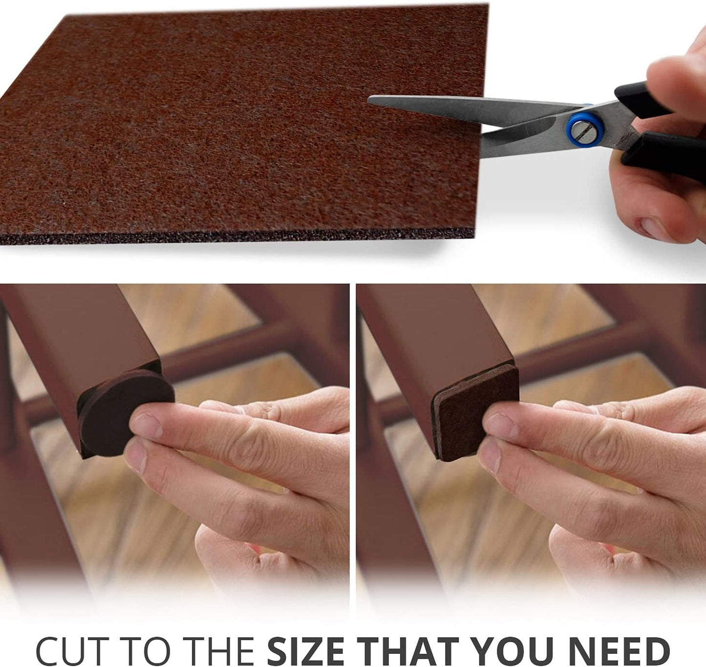 Felt Furniture Pads X-PROTECTOR 10 PCS - Premium 8” x 6” x 1/5” Heavy Duty | Beige Felt Sheets! Cut Large Furniture Pads to The Size You Need - The Best Felt Floor Protectors for Any Hard Floor!