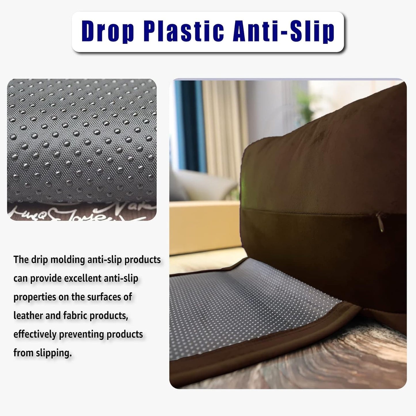 Adjustable Headrest Pillow for Recliners and Armchairs - Non-Slip Velvet Cushion for Neck Support and Pain Relief (Gray)