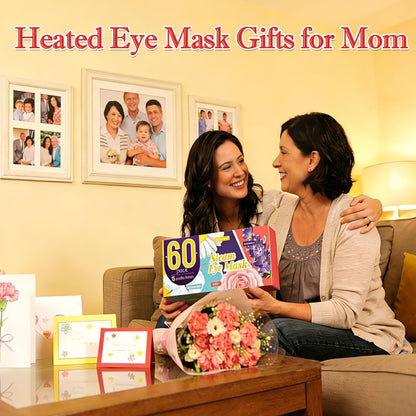 60 Pack Steam Eye Masks Disposable, Heated Eye Mask Warm Compress for Eyes