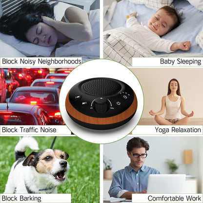 Sound Machine Loud White Noise Machine Nonstop Brown Noise Sleep Machine 30 Soothing Sounds for Baby Kids Adults Pink Noise Sounds Machine 36-Level Vol 4 Timer Memory Function for Home Travel Office