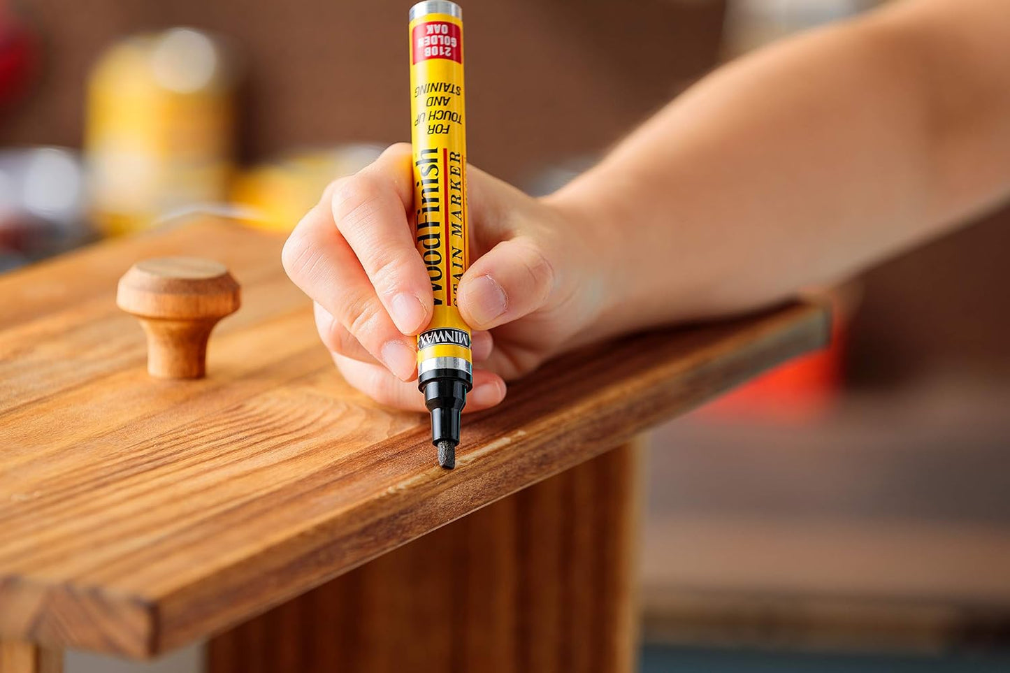 Minwax 634900000 Wood Finish Stain Marker for Touch Ups, Ebony