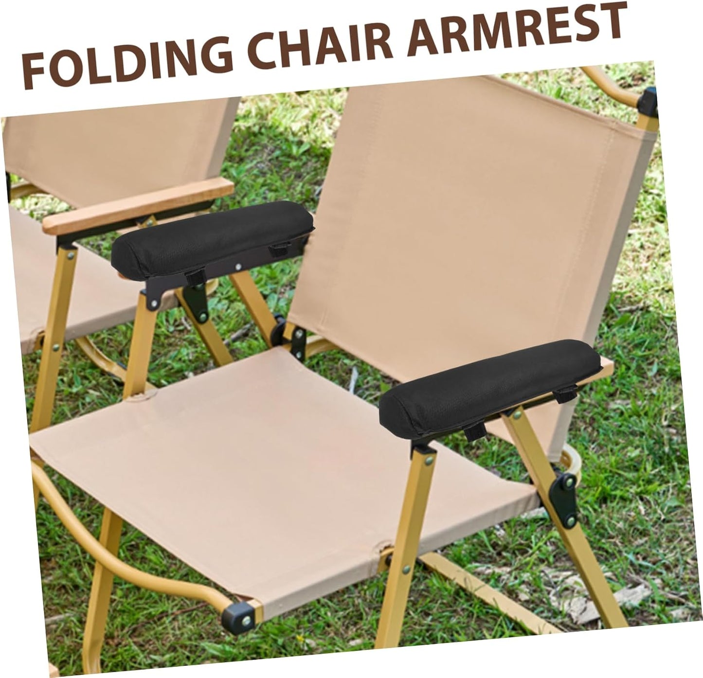 Foldable Chairs Arm Rest Pad Recliner Replacement Cushion Adjustable Soft Armrest Covers for Office Outdoor Use Support for Pregnant Women Elderly Children 13.38X12.99X1.96In