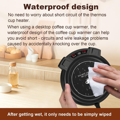 Coffee Mug Warmer for Desk-Smart Candle Warmer Digital Display | 8H Auto Shut Off-Coffee Heater with Touch Tech/3 Gear Temp Settings,Constant Temperature Heating,Warmer for Coffee,Tea,Milk