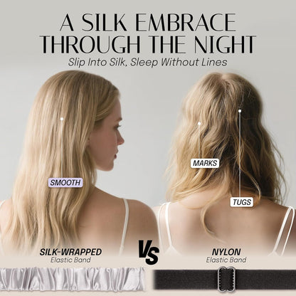 OLESILK 100% Mulberry Silk Sleep Mask for Women - Zero-Pressure Blackout
