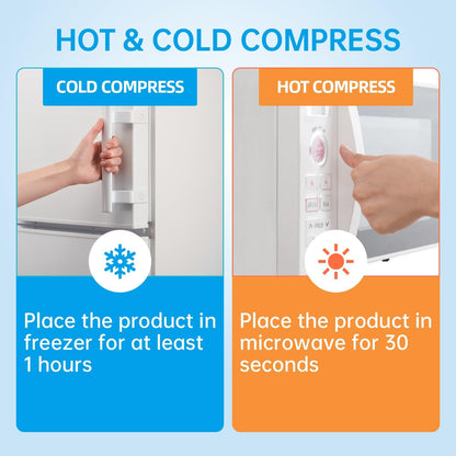 Neck Ice Pack Wrap Reusable Gel Ice Packs for Cervical Injuries Pain Relief, Flexible Cold Hot Compress Therapy for Shoulder Swelling, Bruises, Stiff Neck, Migraine, Surgery Recovery Gift Women Men