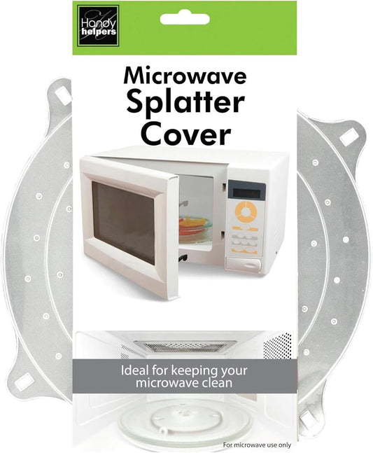 Kitchen Essentials Microwave Splatter Cover, 10" x 12", Silver