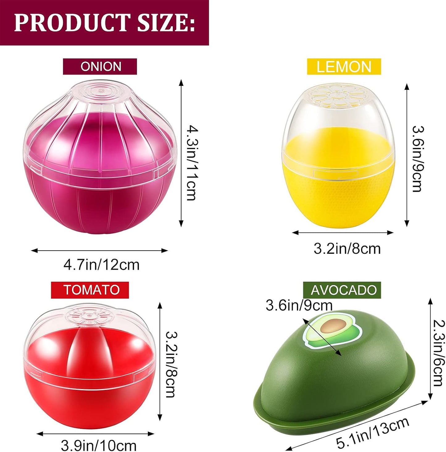 Avocado Storage Containers, Reusable Avocado Keeper for Fridge, Individual Avocado Saver Holder Organizer for Refrigerator to Keep Avocado Fresh