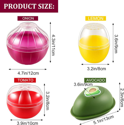 Avocado Storage Containers, Reusable Avocado Keeper for Fridge, Individual Avocado Saver Holder Organizer for Refrigerator to Keep Avocado Fresh