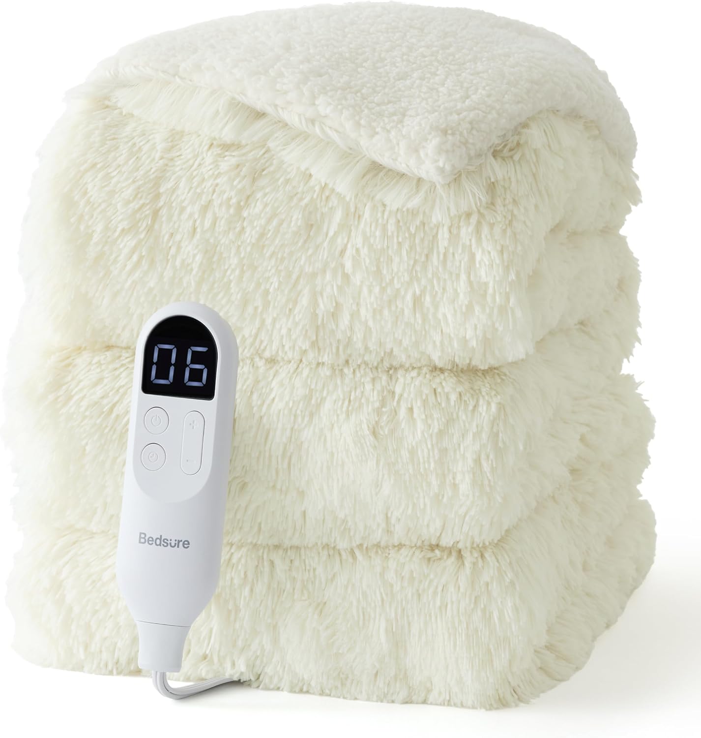 Bedsure Heated Blanket Throw Blanket with Preheat Function - Fast Heating Electric Blanket, Soft Flannel Throw with 6 Time Settings(Up to 10H), 6 Heating Settings, Gifts for Grandma (50"x60", Grey)
