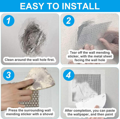 2 x 2 Inch Drywall Repair Patch, 8Pcs | Self Adhesive, Dry Wall Patch Kits, Wall Hole Repair Kit