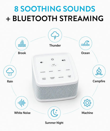 Big Red Rooster White Noise Machine for Baby Sleep, Portable Sound Machine