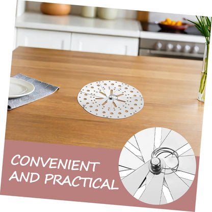 Stainless Steel Adjustable Spill Stopper Lid, Kitchen Anti-overflow Cover with Expandable Strainer Function, Household Pot Overflow Prevention for Cooking