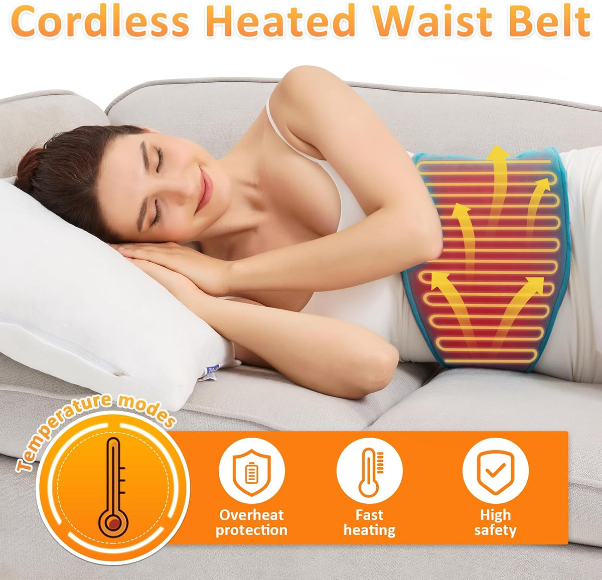 Feet Warmers, 5000mAh Rechargeable Foot &Ankle Heating Pad for Circulation