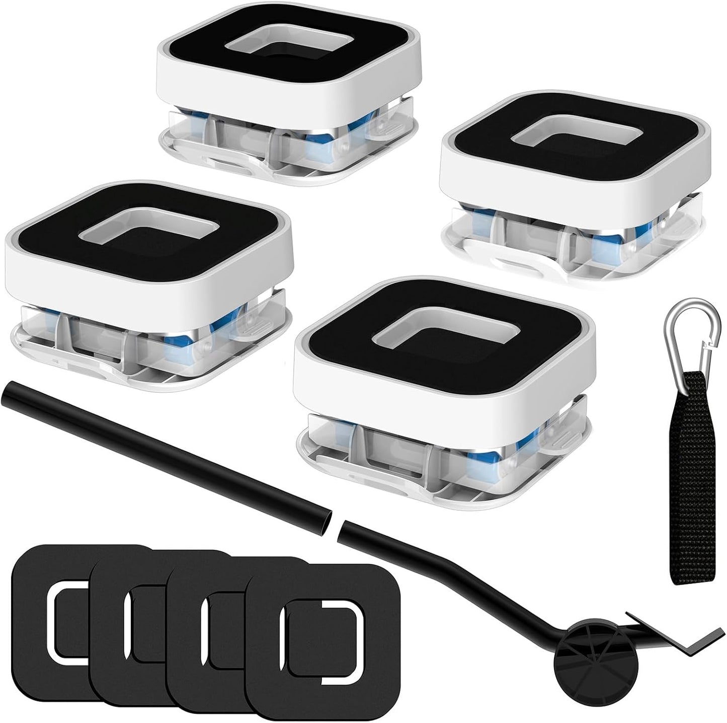 New Upgrade Furniture Sliders: Furniture Movers with Wheels & Groove | Furniture Dolly with 360° Rotatable Wheels - Appliance Roller for Moving Heavy Sofa Bed - Load Capacity Up to 750lb