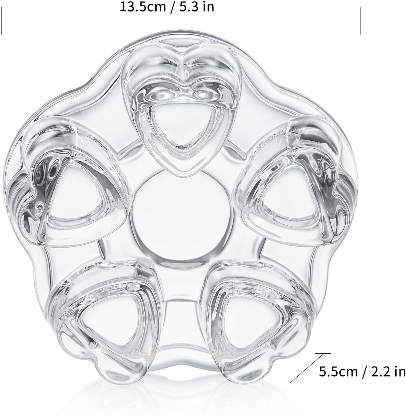 Teapot Warmer, Borosilicate Glass Tea Warmer, Heating Base Tea Warmer 5.3in Dial, Candle Never Flames Out with Tealight Holder