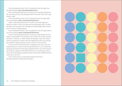 The Perfectionism Journal: Guided Prompts and Mindfulness Practices to Reduce Anxiety and Find Calm