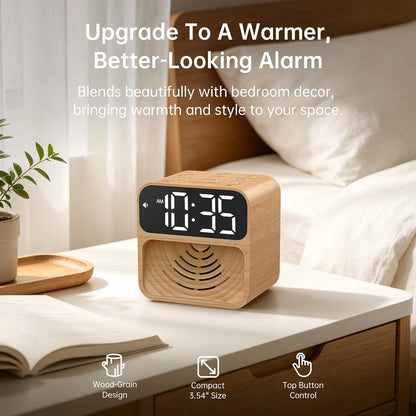 AuroraCalm Extra Loud Alarm Clock for Heavy Sleepers with 115dB Alarm