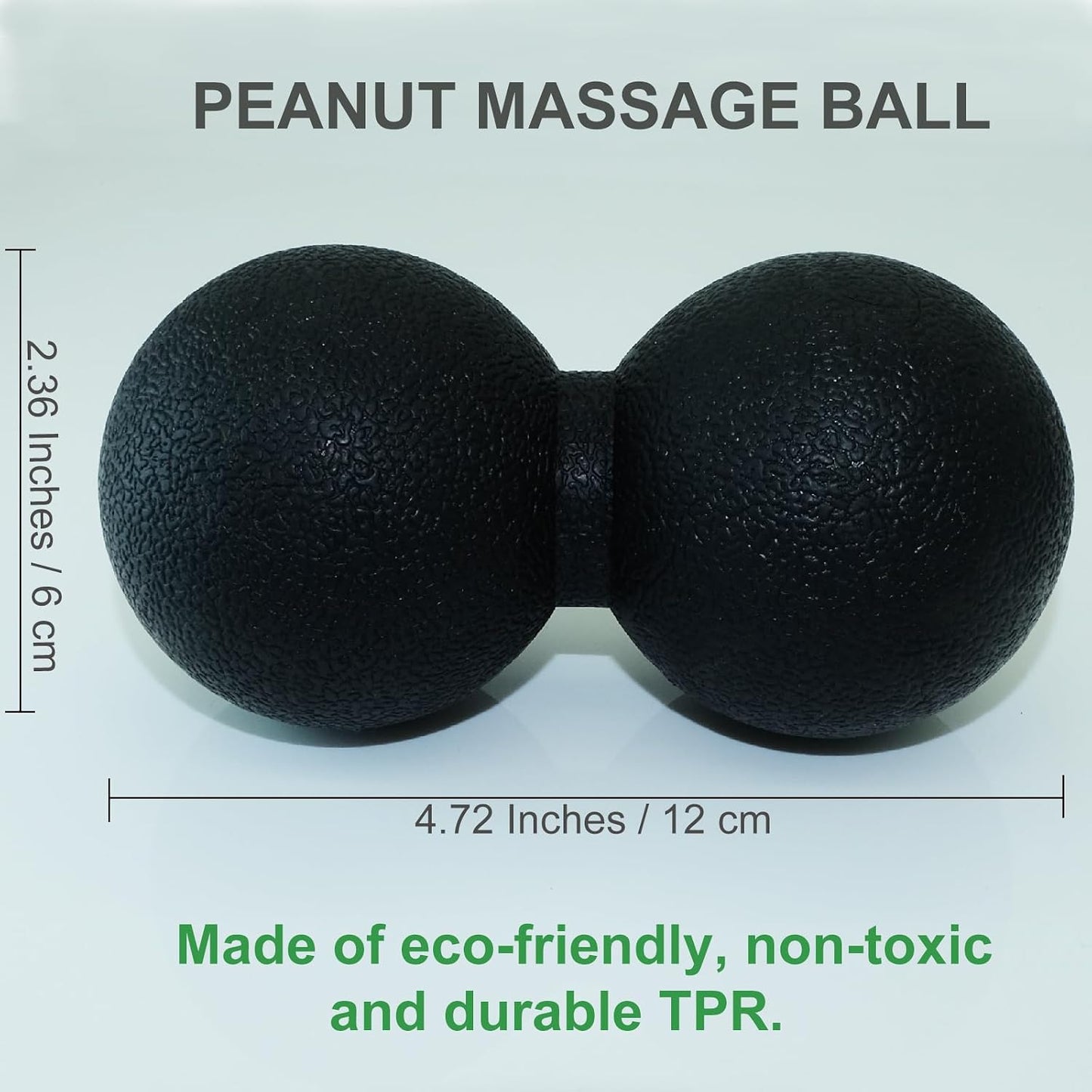Hard Peanut Massage Ball, Double Lacrosse Massage Ball. Deep Tissue Massage Roller Mobility Ball for Physical Therapy Myofascial Release Muscle Relaxer Acupoint Massage (Blue) | Mobility Massager Tool for Deep Tissue Physical Therapy Myofascial Release