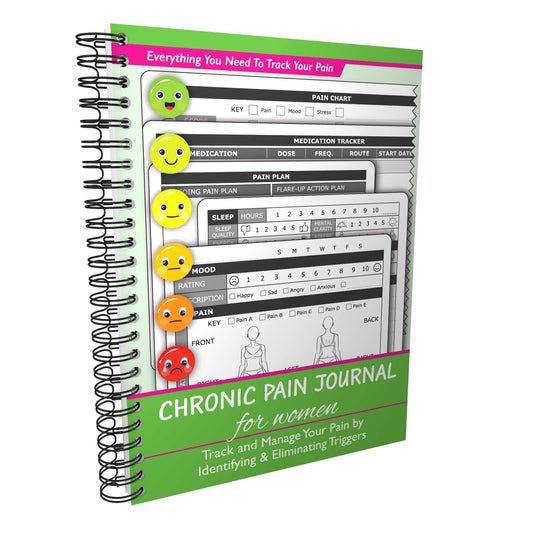 OptiLiving Publishing Chronic Pain Journal For Women – Track and Manage Your Pain by Identifying & Eliminating Triggers | A5 Spiral Bound