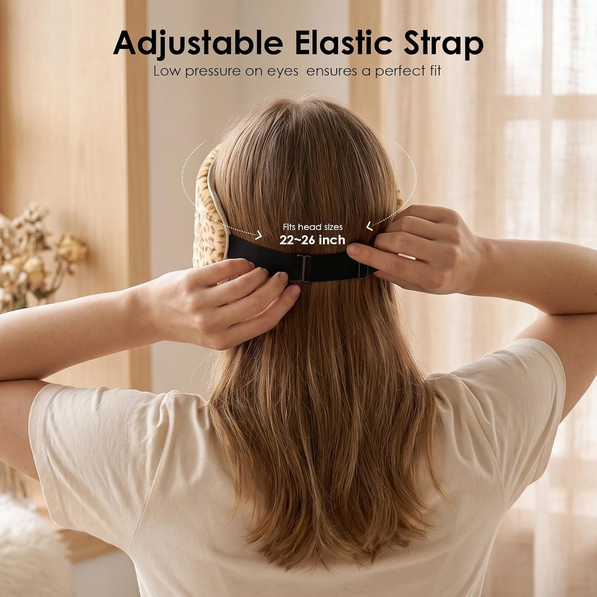 Heated Eye Mask for Dry Eyes, Cordless Warm Eye Compress for Travel, Styes & Chalazion, Blepharitis & MGD, 1500mAh Rechargeable Battery 3 Temperature Modes & Timed Shutdown, Washable Cover(Pattern2)