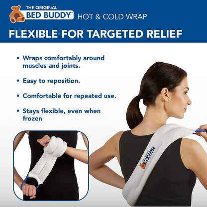 Carex Bed Buddy Heat Pad And Cooling Neck Wrap - Microwave Heating Pad For Sore Muscles - Cold Wrap Pack For Aches and Pain