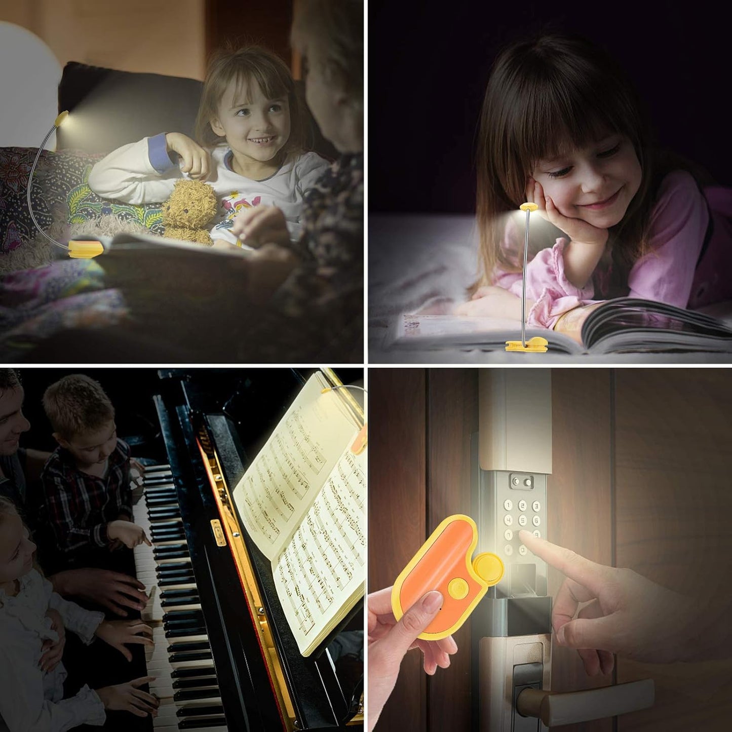 BIGMONAT Rechargeable Book Reading Light in Bed,Dimmable Warm/White Book Light for Kids,Multi Colors Portable LED Reading Lamp with Rotary Light Neck,Wireless Clip on Reading Light for Student(Green)