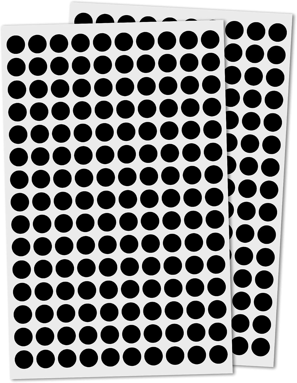 3000 Pieces, Small Colored Dot Round Stickers Labels - 10 Colors, 0.375"