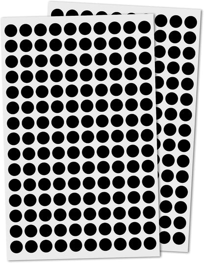 3000 Pieces, Small Colored Dot Round Stickers Labels - 10 Colors, 0.375"