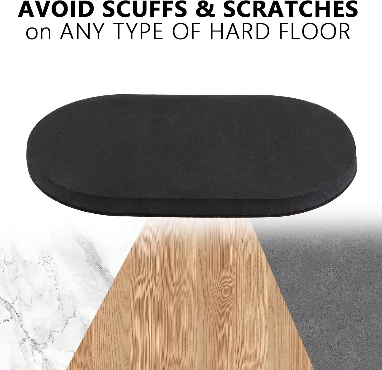 Furniture Slider, 3-1/2" x 6" Oval Heavy-Duty Furniture Movers, Reusable Carpet Sliders for Furniture, Heavy Furniture Moving Pads Moving Sliders - Protect The Surface of The Carpet (8 Pack)