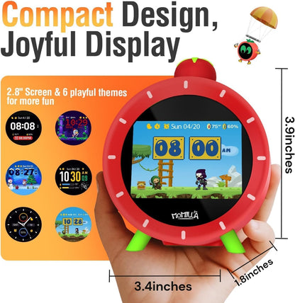 MOMILLA Alarm Clocks for Bedrooms, 2.8" Color Display, 4 Alarms Easy to Set