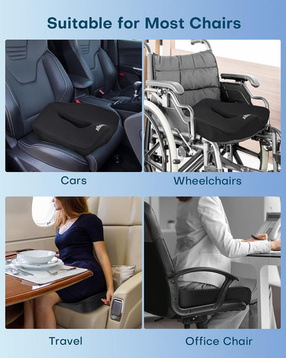 Feagar Ergonomic Seat Cushion - Hollow Memory Foam Tailbone Cushion