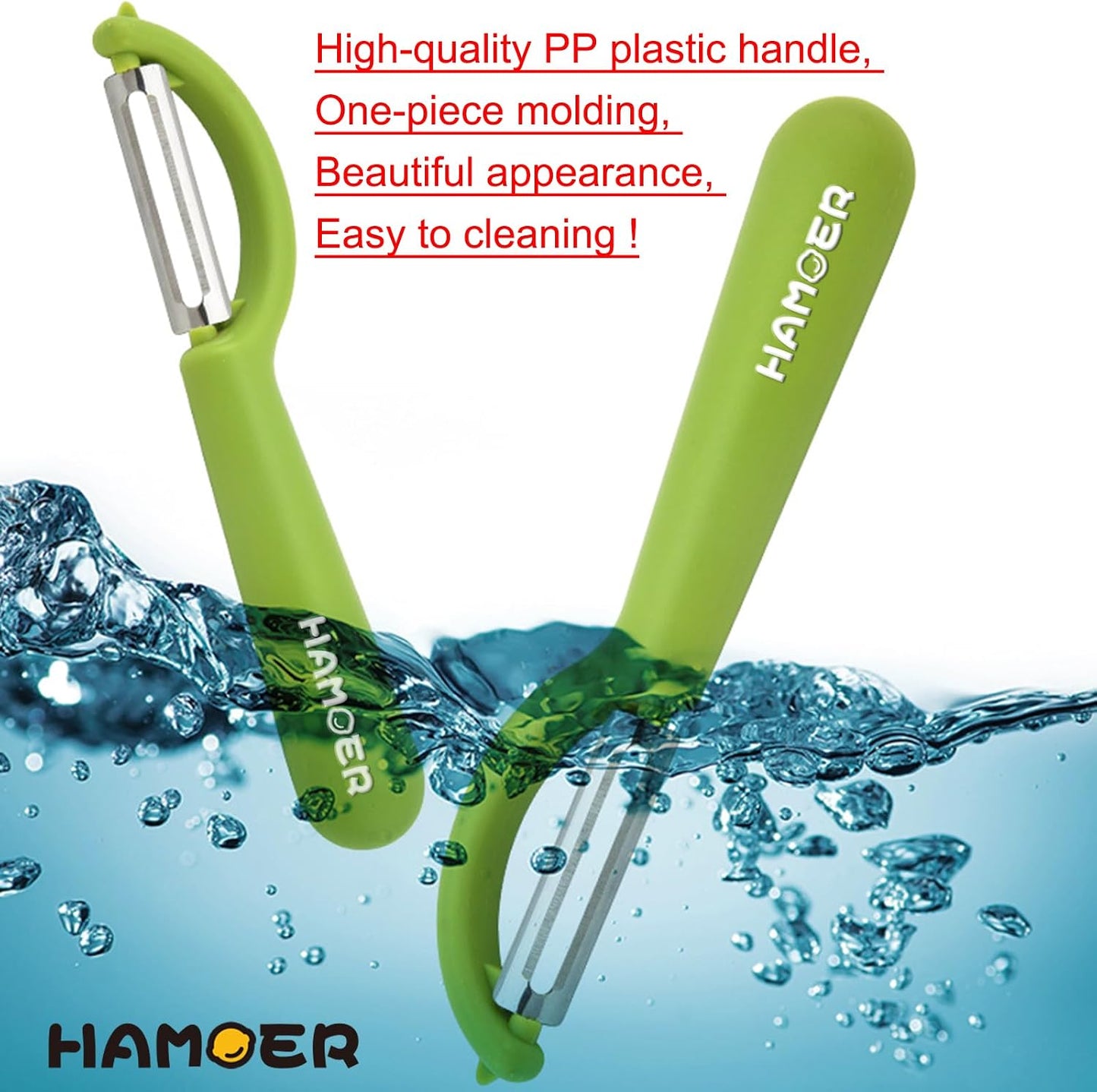 2Pack Swivel & Julienne Peeler Set Ergonomic Black Grip,420 SS Blade | Modern minimalist handle,Simple structure,Multifunctional,Cartorya peeler,Blade guard