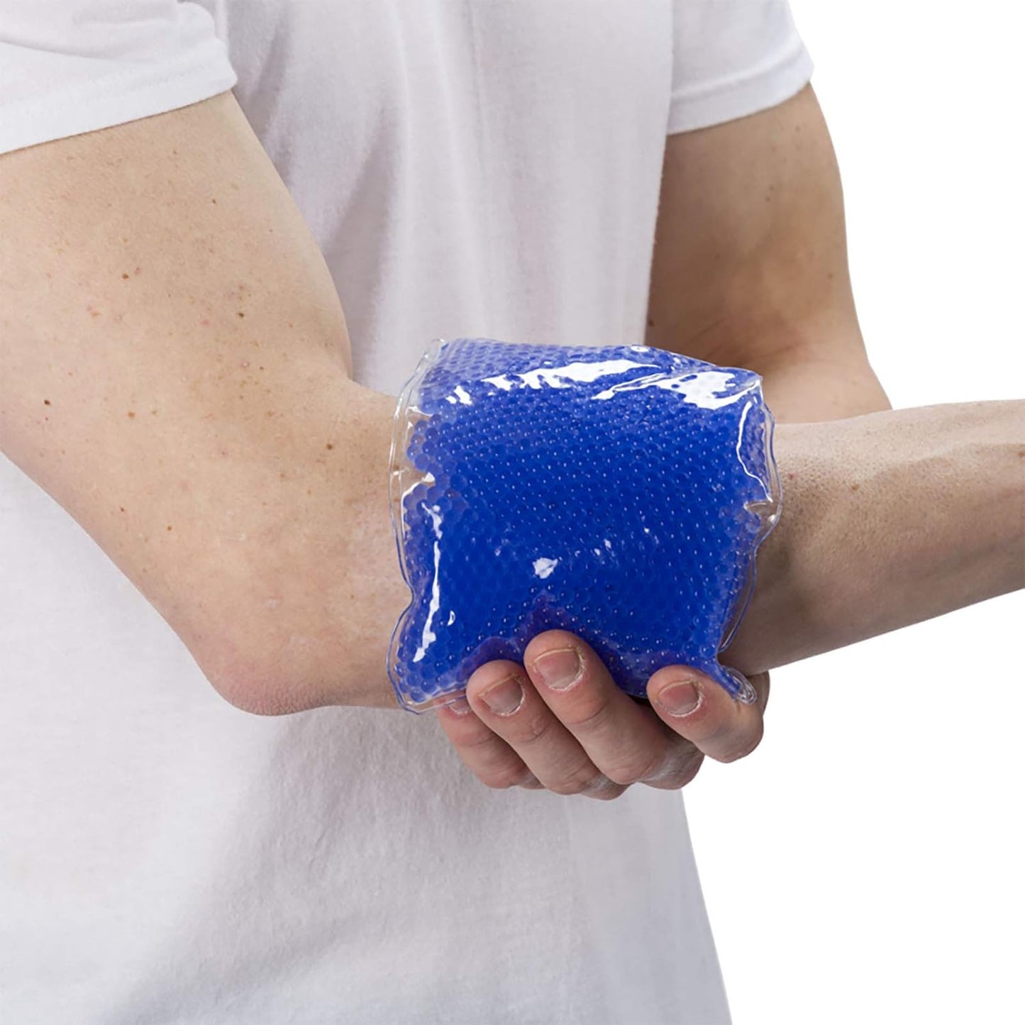 TheraPearl-14070 Color Changing Reusable Hot Cold Pack with Strap, Sports Size Ice Pack with Gel Beads, 11" x 4.5"