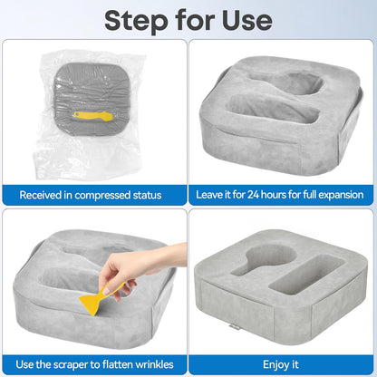 Couch Cup Holder Pillow, Sofa and Bed Caddy for iPad, Kindle, Switch, Game Controller, Remotes, Phones, Small-Sized Cup & Drink Holder for Couch, Bed, Desk, Car, Beach, Bathroom Cup Holder