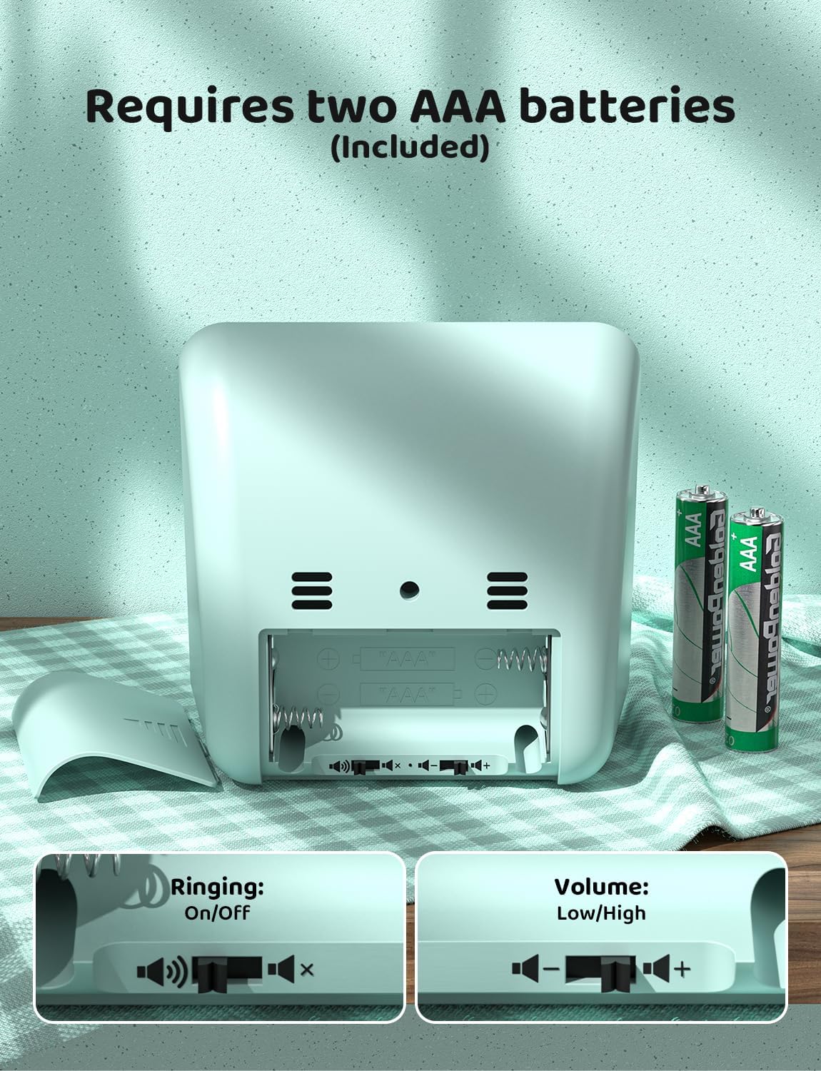 LIORQUE Visual Timer for Kids, 60-Minute Countdown Timers for Classroom Office Kitchen with Silent Operation, Kids Timer for Teaching (Batteries Included)