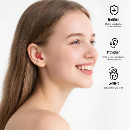 Ear Plugs for Sleeping Noise Cancelling, Reusable 35-46dB Noise Reduction Earplugs with 7 Silicone Ear Tips & Carry Case, Comfortable Hearing Protection for Sleep, Work, Study, Travel & Concerts White
