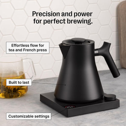 Fellow Corvo EKG Pro Small Electric Tea Kettle for Coffee, 0.9 Liter