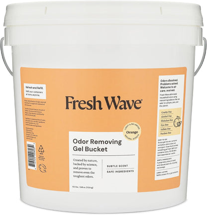 Fresh Wave Original Odor Eliminator Gel 3-Pk 7 oz - Air Freshener for Home | Plant-based essential oils. Lasts 15-30 days per jar. No plug-in needed. Pet-safe, closet and bathroom deoderizer.
