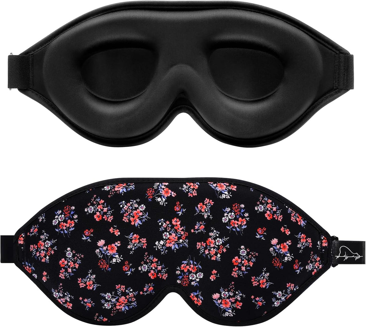 ALASKA BEAR Memory Foam Sleep Mask, Contoured Eye Cups for Women Men, Blue