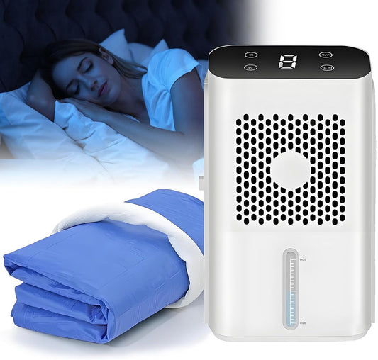 Home Water-Cooled Bed System,12V Cooling Bed System with LCD Display&Air Purification Function,for Hot Sleeper and Night Sweat